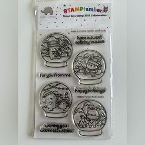 Simon Says Stamp x Mama Elephant Holiday Snow Globe Stamp Set Stamptember 2025